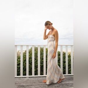 VRG GRL Seine at Sunset Bias Cut Maxi Dress | Check